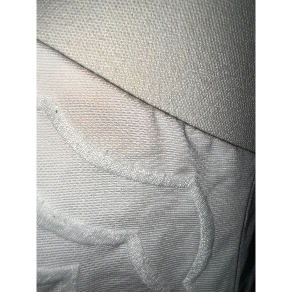 Lilly Pulitzer Dress Womens 10 White Strapless Scalloped Floral Eyelet Cutout - Picture 8 of 11